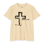 Christian Cross T-Shirt — "Humility Is Life" Spiritual Faith Tee