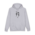 Heart Monogram Hoodie — Elegant HF Logo Chest Pocket Pullover