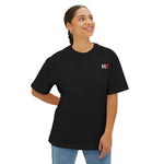'HF' Chest Logo Tee — Oversized Boxy Cotton T-Shirt