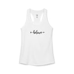 Women's Racerback Tank- Believe