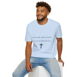 Christian Cross T-Shirt — "For the Lord takes delight in his people"
