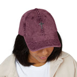 Vintage Embroidered Cross Cap