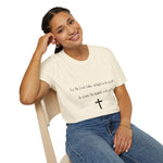 Christian Cross T-Shirt — "For the Lord takes delight in his people"