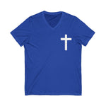 Christian Cross V-Neck Tee