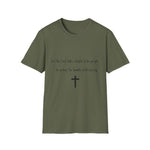 Christian Cross T-Shirt — "For the Lord takes delight in his people"