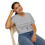 Christian Cross T-Shirt — "For the Lord takes delight in his people"