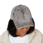 Vintage Embroidered Cross Cap