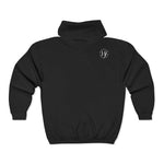 Christian Cross Zip Hoodie - Red Outline Faith Full-Zip Sweatshirt