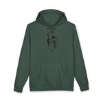 Heart Monogram Hoodie — Elegant HF Logo Chest Pocket Pullover