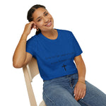 Christian Cross T-Shirt — "For the Lord takes delight in his people"