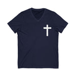Christian Cross V-Neck Tee