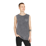 Stonewash Logo Tank Top — Minimal HF Chest Emblem