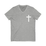 Christian Cross V-Neck Tee