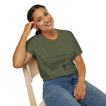 Christian Cross T-Shirt — "For the Lord takes delight in his people"
