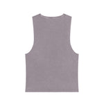 Stonewash Logo Tank Top — Minimal HF Chest Emblem