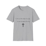 Christian Cross T-Shirt — "For the Lord takes delight in his people"