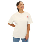 'HF' Chest Logo Tee — Oversized Boxy Cotton T-Shirt