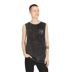 Stonewash Logo Tank Top — Minimal HF Chest Emblem