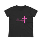 Blessings Cross Tee — Women's Pink Faith T-Shirt