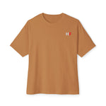'HF' Chest Logo Tee — Oversized Boxy Cotton T-Shirt