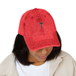 Vintage Embroidered Cross Cap