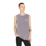 Stonewash Logo Tank Top — Minimal HF Chest Emblem