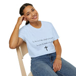 Christian Cross T-Shirt — "For the Lord takes delight in his people"
