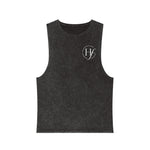 Stonewash Logo Tank Top — Minimal HF Chest Emblem