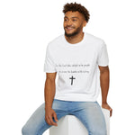 Christian Cross T-Shirt — "For the Lord takes delight in his people"