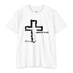 Christian Cross T-Shirt — "Humility Is Life" Spiritual Faith Tee