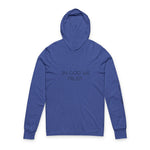 Christian Hooded Long Sleeve Tee — "In God We Trust" Cross Shirt