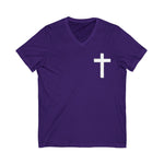 Christian Cross V-Neck Tee
