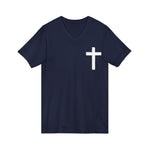 Christian Cross V-Neck Tee