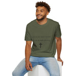 Christian Cross T-Shirt — "For the Lord takes delight in his people"