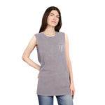 Stonewash Logo Tank Top — Minimal HF Chest Emblem