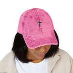 Vintage Embroidered Cross Cap