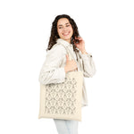 Cross Pattern Tote Bag