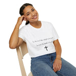 Christian Cross T-Shirt — "For the Lord takes delight in his people"